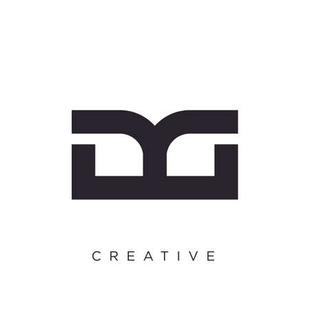 dg initial logo design vector icon symbolのイラスト素材