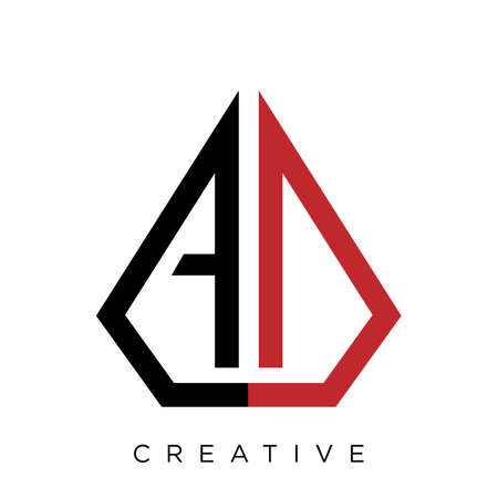 ad or da premium logo design vector icon symbolのイラスト素材