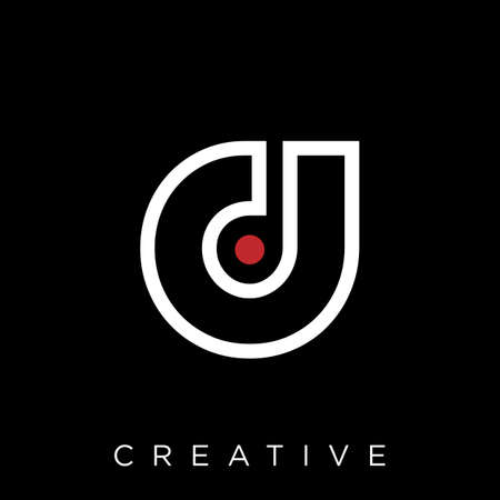 d abstract logo design vector icon symbolのイラスト素材