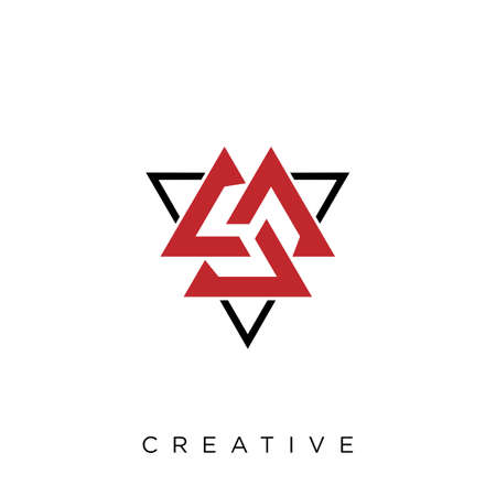 triangle trinity   design vector icon symbolのイラスト素材