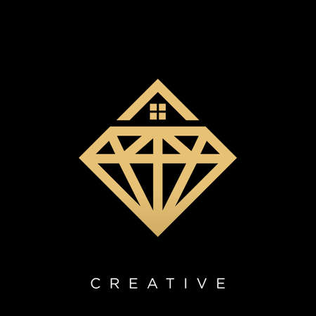 home diamond   illustration design vectorのイラスト素材
