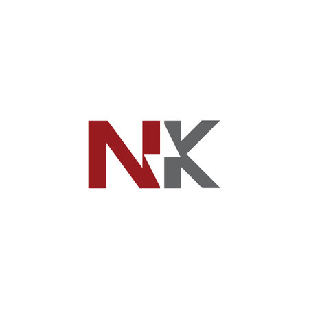 nk initial electric  logo design vector iconのイラスト素材
