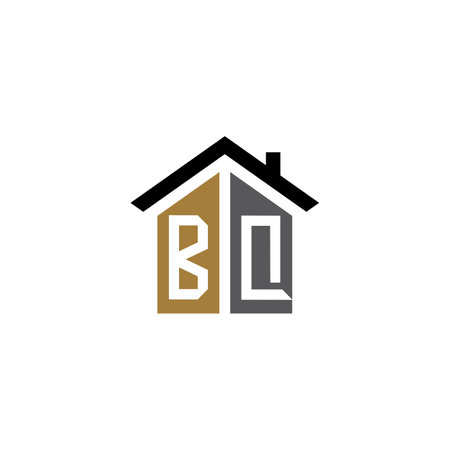 bq home logo design vector luxuryのイラスト素材