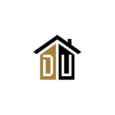 du home logo design vector luxuryのイラスト素材