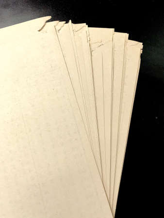 An answer sheet of multiple choices examination is out-to-date version. They are on the black table.