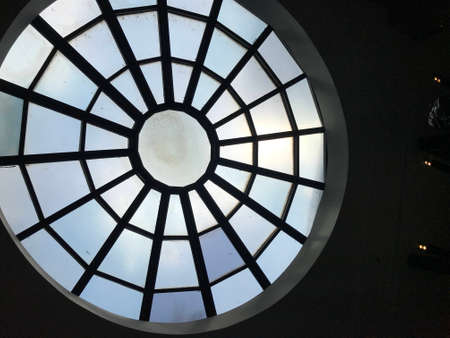 A view of the ceiling of a shopping center in Bangkok, Thailand.