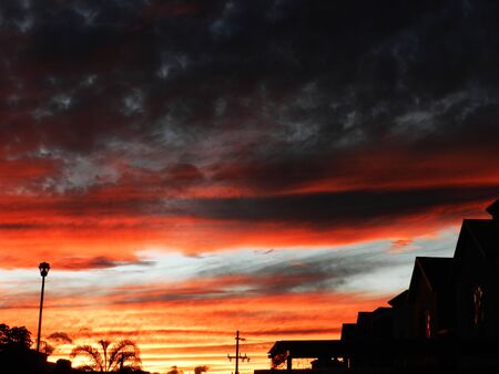 Sunset cloudsのeditorial素材