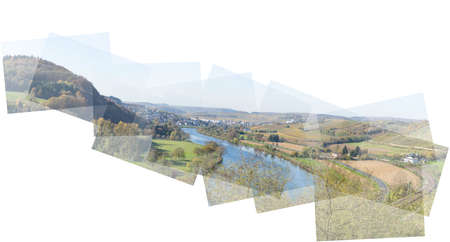 Pannography pannorama of the river Moselle