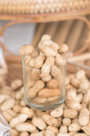 Beans in the glass.の写真素材