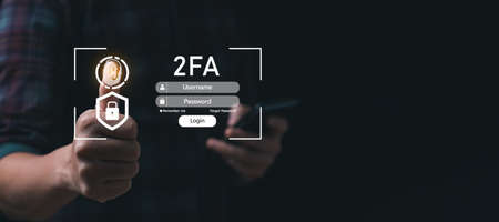 login and password cyber security concept Data protection and secure internet access cyber security. secure access to users personal information security and encryptionの写真素材