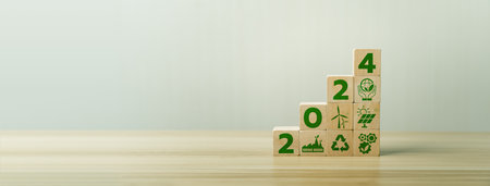 ESG 2024 concept of environmental, social and governance. Sustainable corporation development....