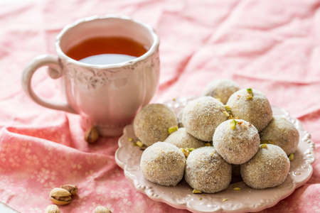 Homemade coconut balls