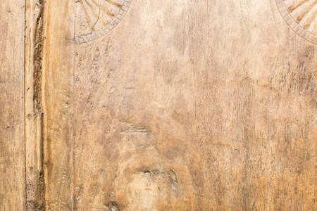 Detail of an old door. Texture vintage wood.の写真素材