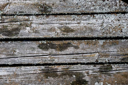 Old damaged wood bridge backgroundの写真素材