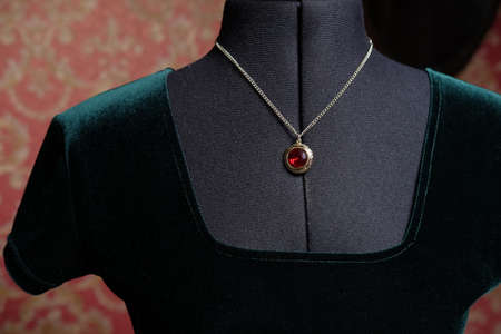 Vintage dress on a mannequinの写真素材