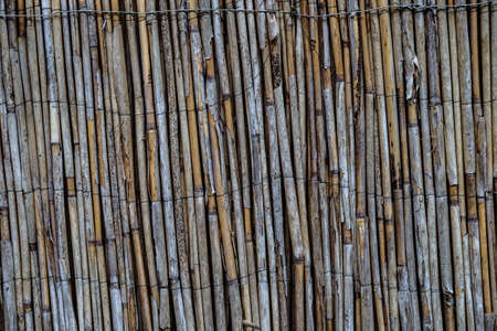 old bamboo fence backgroundの写真素材