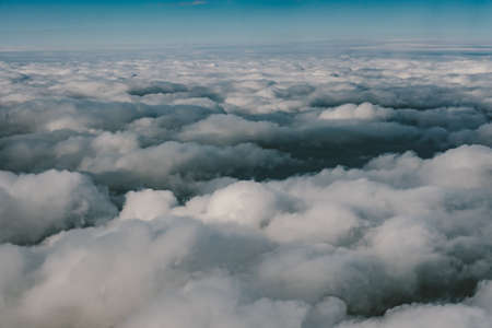 View through an airplane window