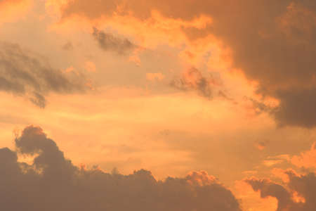 Beautiful sunset sky. Montenegro, the Adriatic Sea, the Balkans.の写真素材