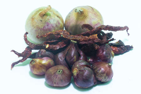 Chilis And Onionの写真素材