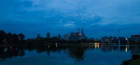 Blue hourの写真素材