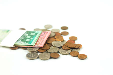 Money and Currency isolated on white background