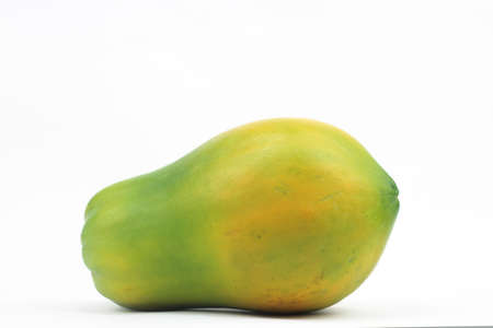 Papaya isolated on white backgroundの写真素材