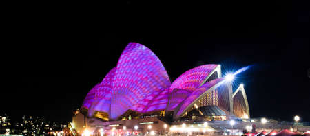 Sydney opera house at nightのeditorial素材