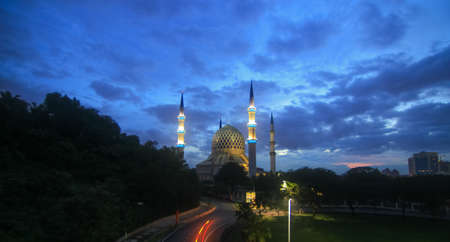 Early morning  at a mosque in Malaysia