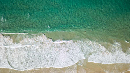 Drone photograph of the coastline of Noosa Heads, Queensland Australiaのeditorial素材