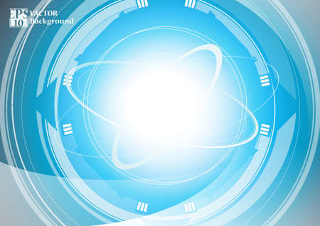 abstract technology background with circleのイラスト素材