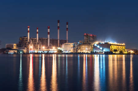 South Bangkok Power Plant located at Poochaosamingprai Bang Prong Muang Samut Prakan Province on January 28, 2016 .のeditorial素材