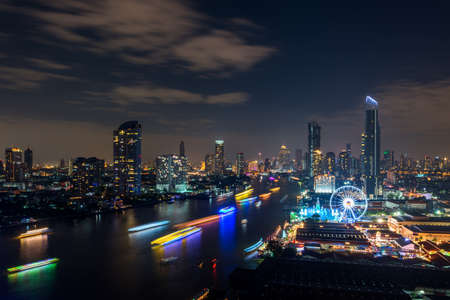Bangkok city view Celebrate New Year Celebrationsの写真素材