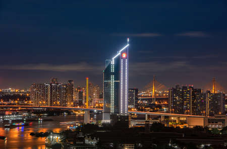 Pattaya city by the evening seaの写真素材