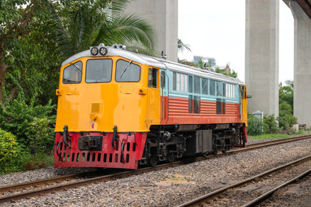 State Railway of Thailand General Electric Diesel Locomotiveの写真素材