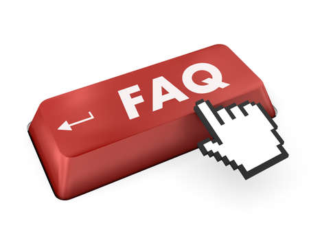 FAQ key on the computer keyboardの写真素材