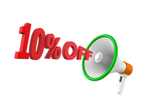 10% discount and man