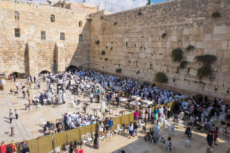 the Western Wall in jerusalemのeditorial素材