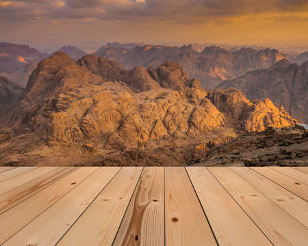 View from Mount Sinai. Egypt.の写真素材