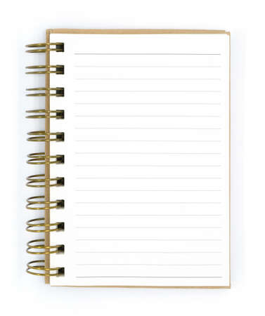 notebook isolated on a white background