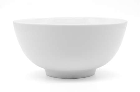 white  bowl isolated background  include clipping pathの写真素材