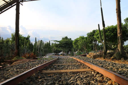Garden Model train Mae Fung Water Park, Chaiyaphum, Thep Sathit District : 27 July 2020のeditorial素材