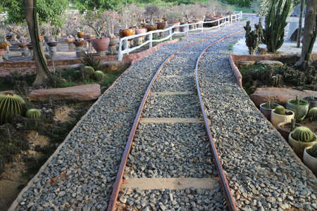 Garden Model train Mae Fung Water Park, Chaiyaphum, Thep Sathit District : 27 July 2020のeditorial素材