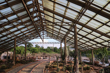 Garden Model train Mae Fung Water Park, Chaiyaphum, Thep Sathit District : 27 July 2020のeditorial素材