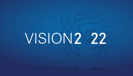 Vision 2022 New.vector  idea  concept creativity illustration business  innovation technology modern.のイラスト素材