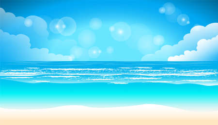 Summer relax Sea, blue, sand, beach, design modern  idea and concept think creativity.の写真素材