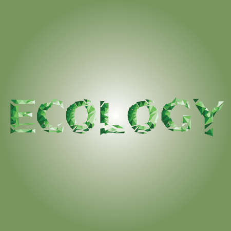 Ecology character low polyのイラスト素材