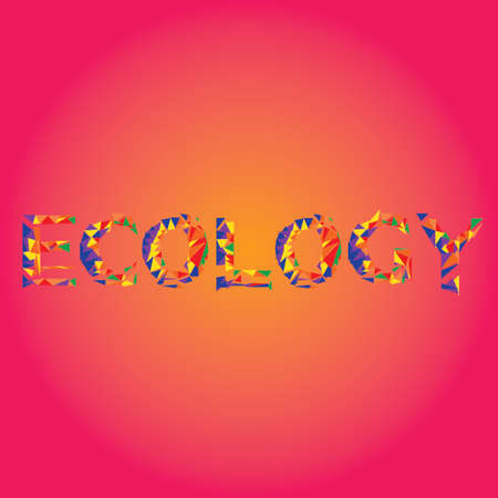Ecology colorful character low polyのイラスト素材