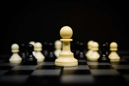 Chess (Pawn) for leader background or texture - Business & Strategy Concept.の写真素材