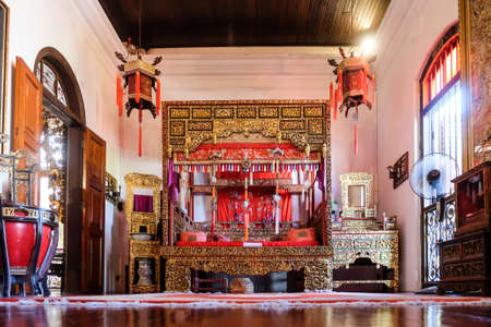Penang, Malaysia - December 21, 2019 : Interior Pinang Peranakan Mansion (Baba-Nyonya cultural) in George Town.のeditorial素材