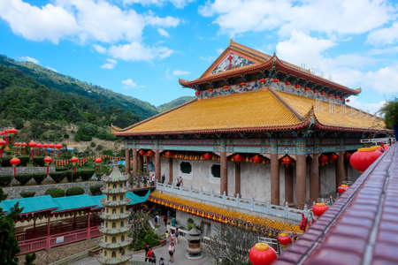 Penang, Malaysia - December 20, 2019 : The Kek Lok Si temple (a buddhist famous temple situated in Penang).のeditorial素材